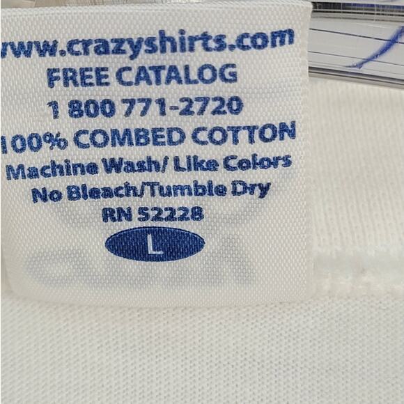 Crazy Shirts Hawaii Y2K Cat‎ Graphic Short Sleeve Men’s Vintage Casual Tee - Picture 10 of 16